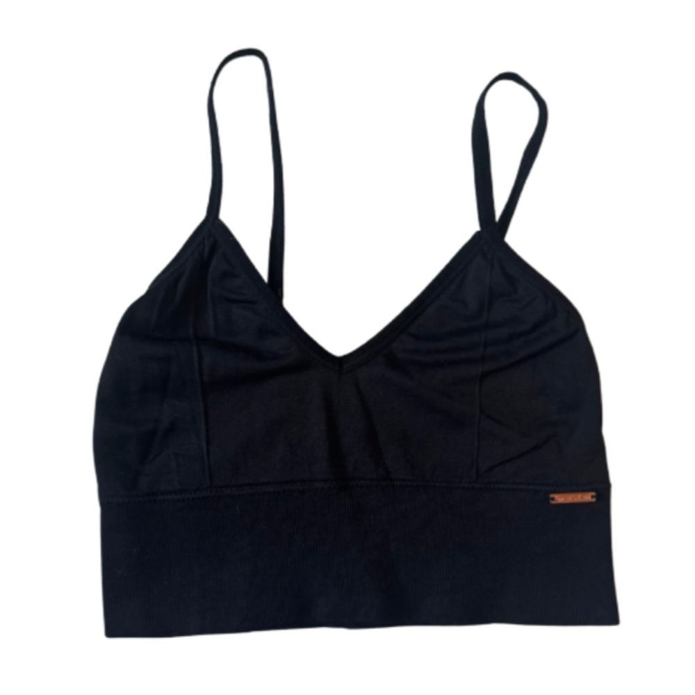 Danskin black lounge bralette size xs